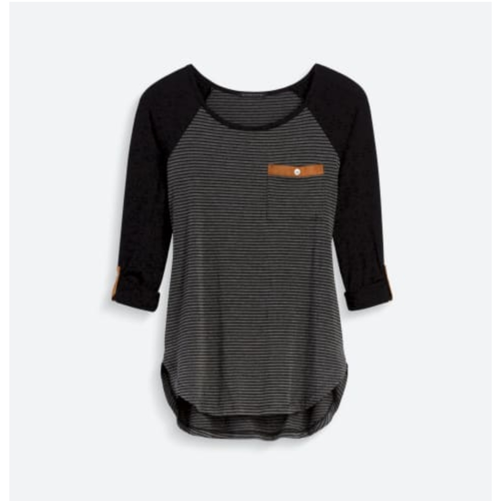 Women's Staccato roll tab knit top